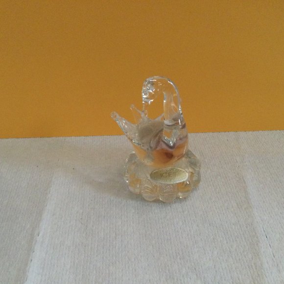 Murano art glass swan figurine paper weight clear glass Icet made in Venezuela - Picture 7 of 11